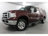 2005 Dark Toreador Red Metallic Ford F250 Super Duty XLT SuperCab 4x4 #83469251