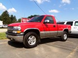 2002 Victory Red Chevrolet Silverado 1500 LS Regular Cab 4x4 #83483886