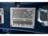 2011 Civic Color Code for Atomic Blue Metallic - Color Code: B537M