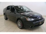 2010 Ebony Black Ford Focus SES Sedan #83500201