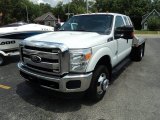 2011 Ford F350 Super Duty XLT SuperCab 4x4 Chassis Front 3/4 View