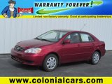 2004 Impulse Red Toyota Corolla LE #83500610