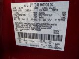 2011 Mariner Color Code for Sangria Red Metallic - Color Code: JV