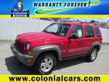 2005 Flame Red Jeep Liberty Sport 4x4 #83500587