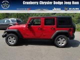 Flame Red Jeep Wrangler Unlimited in 2013