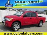 2010 Red Alert Nissan Titan SE Crew Cab 4x4 #83624072