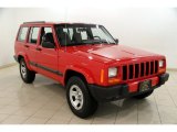 2001 Flame Red Jeep Cherokee Sport 4x4 #83692842