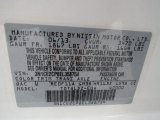 2014 Versa Note Color Code for Aspen White - Color Code: QAC