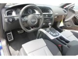 2014 Audi S5 3.0T Premium Plus quattro Coupe Black/Lunar Silver Interior