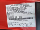 2003 Thunderbird Color Code for Torch Red - Color Code: D3
