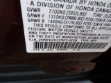 2011 MDX Color Code for Dark Cherry Pearl - Color Code: R529PV