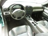 2002 Ford Thunderbird Deluxe Roadster Midnight Black Interior
