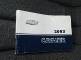 2003 Chevrolet Cavalier Sedan Books/Manuals