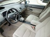 2009 Honda Civic Hybrid Sedan Beige Interior
