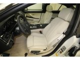 2014 BMW 6 Series 640i Gran Coupe Ivory White Interior