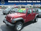 2012 Deep Cherry Red Crystal Pearl Jeep Wrangler Unlimited Sport 4x4 Right Hand Drive #83774591