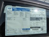 2014 Ford Fiesta SE Hatchback Window Sticker