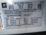 2014 GMC Acadia SLE Info Tag