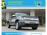 2009 Blue Granite Metallic Chevrolet Silverado 1500 LT Crew Cab #83836288