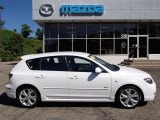 2009 Crystal White Pearl Mica Mazda MAZDA3 s Touring Hatchback #83836087