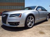 Ice Silver Metallic Audi S8 in 2014