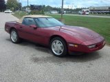 1989 Dark Red Metallic Chevrolet Corvette Convertible #83884333