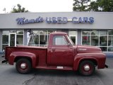 1953 Dark Red Metallic Ford F100 Pickup Truck #83884012