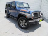 2010 Deep Water Blue Pearl Jeep Wrangler Unlimited Mountain Edition 4x4 #83883948