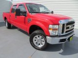 Red Ford F250 Super Duty in 2008