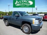 2009 Blue Granite Metallic Chevrolet Silverado 1500 LS Regular Cab 4x4 #83935260