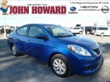 2014 Metallic Blue Nissan Versa 1.6 SV Sedan #83935211