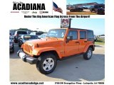 2012 Crush Orange Jeep Wrangler Unlimited Sahara 4x4 #83935121