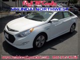 2013 Porcelain White Pearl Hyundai Sonata Hybrid Limited #83935052