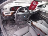 2008 BMW 7 Series 750i Sedan Flannel Grey Interior