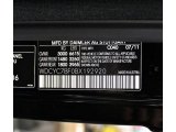2011 G Color Code for Black - Color Code: 040