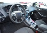2014 Ford Focus Titanium Hatchback Charcoal Black Interior