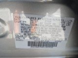 2014 Versa Note Color Code for Magnetic Gray - Color Code: K36