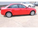 Brilliant Red Audi A4 in 2011