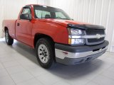 2005 Victory Red Chevrolet Silverado 1500 Regular Cab #83991078