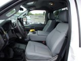 2013 Ford F550 Super Duty XL Regular Cab 4x4 Dump Truck Steel Interior