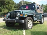 2000 Forest Green Pearl Jeep Wrangler Sahara 4x4 #84043075