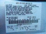 2005 Town Car Color Code for Light Ice Blue Metallic - Color Code: LS