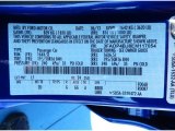2014 Fiesta Color Code for Performance Blue - Color Code: L1