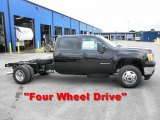 2014 Onyx Black GMC Sierra 3500HD SLE Crew Cab 4x4 Dually Chassis #84043055