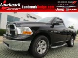 2011 Brilliant Black Crystal Pearl Dodge Ram 1500 SLT Regular Cab #84093057