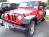 2013 Flame Red Jeep Wrangler Unlimited Sport 4x4 #84135336