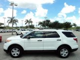 Oxford White Ford Explorer in 2013