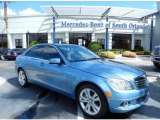 2010 Quartz Blue Metallic Mercedes-Benz C 300 Luxury #84135451