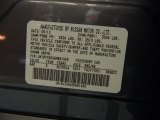 2014 Q Color Code for Graphite Shadow - Color Code: KAD
