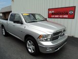 2010 Bright Silver Metallic Dodge Ram 1500 Big Horn Quad Cab 4x4 #84136213